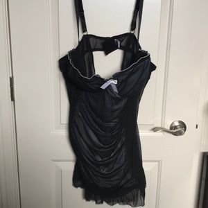 Torrid Babydoll Chemise Black/White